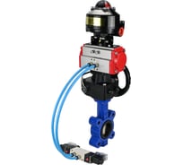 Затвор DN.ru QT450-QT450-NBR-2W-Fb-H Ду80 Ру16 LUG, с пн.прив. DA-083, пн.распр. PND1-T10-220VAC NAMUR, РД HDM-2, БКВ LSB-510 D050-101736
