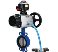 Затвор DN.ru QT450-304-EPDM-2W-Fb-ISO-H Ду125 Ру25, с пн.прив. DA-105-1, пн.распр. PND1-T08-220VAC, БКВ LSB-510 D050-96925
