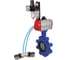 Затвор DN.ru QT450-304-NBR-2W-Fb-H Ду50 Ру16 LUG, с пн.прив. SA-083, пн.распр. PND1-T10-220VAC NAMUR, БПВ D050-102494 1