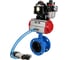 Затвор DN.ru GGG40-GGG40-EPDM-2W-F-H Ду125 Ру16, с пневмоприводом DA-130, пневмораспределитель PND1-T08-220VAC NAMUR, БКВ LSB-510, БПВ D050-106825 1