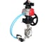 Затвор DN.ru 316L-316L-PTFE Ду40 Ру16, с пневмоприводом DA-083, пневмораспределитель PND1-T08-220VAC NAMUR, БКВ LSB-210, РД HDM-2 D050-116389 1