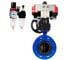 Затвор DN.ru GGG40-304-EPDM-2W-F-H Ду125 Ру16, с пневмоприводом DA-130, пневмораспределитель PND1-T10-220VAC NAMUR, РД HDM-3, БПВ D050-107196 1