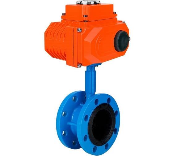 Затвор DN.ru GGG40-304-EPDM-2W-F-H Ду80 Ру16, с электроприводом QT2-015-220VAC D050-107354