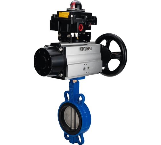 Затвор DN.ru QT450-304-EPDM-2W-Fb-ISO-H Ду125 Ру25, с пн.прив. DA-105-1, БКВ LSB-410 D050-96901 1