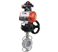 Затвор DN.ru 316L-316L-PTFE Ду50 Ру16, с пневмоприводом DA-083, пневмораспределитель PND1-T08-220VAC NAMUR, БКВ LSB-410, РД HDM-2 D050-116430