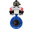 Затвор DN.ru GGG40-304-EPDM-2W-F-H Ду100 Ру16, с пневмоприводом SA-140, пневмораспределитель PND1-T08-220VAC NAMUR, БКВ LSB-510 D050-107295 1