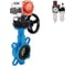 Затвор DN.ru GGG50-316L-EPDM Ду100 Ру16, с пн.прив. DA-083, пн.распр. PND1-T08-220VAC NAMUR, РД HDM-2, БПВ D050-105202 1
