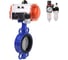 Затвор DN.ru GGG50-316L-EPDM Ду100 Ру16, с пн.прив. DA-083, пн.распр. PND1-T08-220VAC NAMUR, БПВ D050-105092 1
