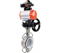 Затвор DN.ru WCB-316L-PTFE Ду150 Ру16, с пн.прив. DA-130, БКВ LSB-210, РД HDM-3 D050-95148