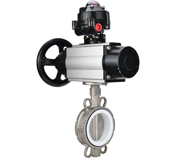 Затвор DN.ru WCB-316L-PTFE Ду125 Ру16, с пн.прив. DA-105-1, БКВ LSB-410 D050-95313 1