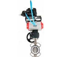 Затвор DN.ru WCB-316L-PTFE Ду250 Ру16, с пн.прив. DA-140, РД HDM-4, позиционером EPRP1-NU-Fb-08 D050-95181
