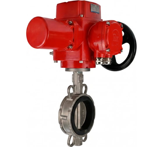Затвор дисковый поворотный DN.ru 316L-316L-VITON Ду100 Ру16L, эл.привод QT-W (M) EX-010 380В D050-93611