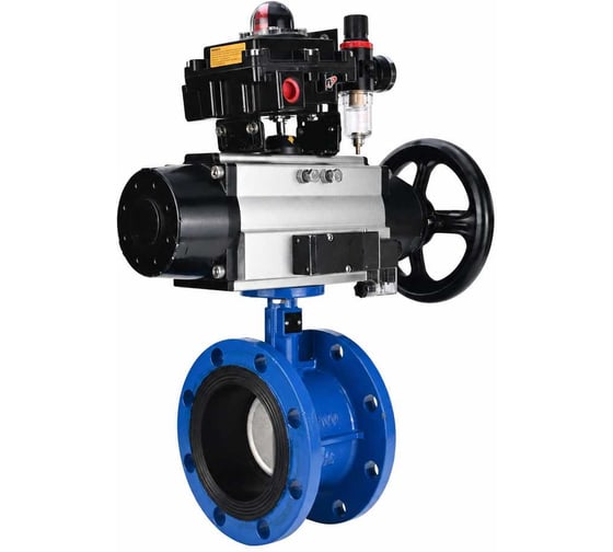 Затвор DN.ru GGG40-304-EPDM-2W-F-H Ду65 Ру16 с пн.прив. DA-105-1, пн.расп. PND2-S1EM-52-1NC-J08-220VAC NAMUR, БКВ LSB-410 и БПВ D050-92155 1