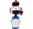 Затвор DN.ru WCB-WCB-PTFE-PTFE-Fb-H Ду100 Ру16 с пн.прив SA-130, пн.расп PND2-S1EM-52-1NC-J08-220VAC и БКВ LSB-410 D050-91998 1
