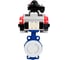 Затвор DN.ru WCB-WCB-PTFE-PTFE-Fb-H Ду100 Ру16 с пн.прив SA-130, пн.расп PND1-S2EM-52-2-T10-220VAC и БКВ LSB-210 D050-92042 1