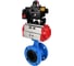 Затвор DN.ru GGG40-GGG40-EPDM-2W-F-H Ду200 Ру16 с пневмоприводом DA-140 и БКВ LSB-410 D050-90818 1
