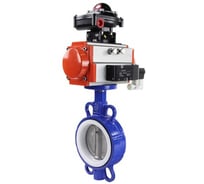Затвор DN.ru WCB-316L-PTFE Ду50 Ру16, с пн.прив. SA-105, пн.распр. PND1-T10-220VAC NAMUR, БКВ LSB-210 D050-118621