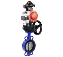 Затвор DN.ru WCB-316L-PTFE Ду300 Ру16, с пн.прив. DA-160, пн.распр. PND1-T10-220VAC NAMUR, БКВ LSB-510, РД HDM-4 D050-118449