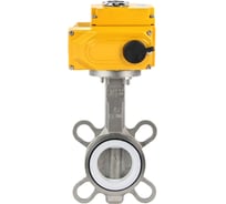 Затвор DN.ru WCB-316L-PTFE Ду50 Ру16, с электроприводом QT-005-220В (4-20мА) HARK D050-94900