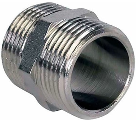 Ниппель DN.ru НР-НР-304 1/8 Ду6 Ру20, нержавеющая сталь НР/НР BSPT D270-20247 1