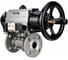 Кран шаровой DN.ru КШФПТ.304.180 Ду100 Ру16, фланц., PTFE, 17х17, с пн.приводом DA-105-1 и пн.распред PND1-S2EM-52-2-T10-220VAC D160-81017 1