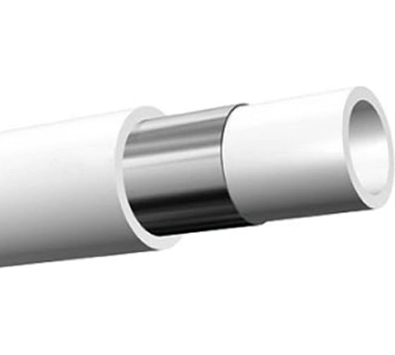 Труба FV-Plast Stabioxy PP-RCT 50x5.6 (4м) с алюминиевым слоем, без перфорации 106450 1