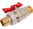 Кран шаровой Valtec BASE-ГОСТ со сгоном с рукояткой-бабочкой нар.-нар. DN15, PN40, 1/2 VT.226S.N.04 2
