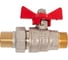 Кран шаровой Valtec BASE-ГОСТ со сгоном с рукояткой-бабочкой нар.-нар. DN15, PN40, 1/2 VT.226S.N.04 4