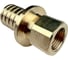 Муфта для PE-X/PE-RT труб РОС аксиальная латунь Дн 32х1/2 ВР  (130-1248) R0345093 1