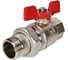 Кран шаровой полнопроходной STOUT с американкой, ВР/НР, ручка бабочка 1 (EPDM) SVB-1007-200025 RG00938T5RLMI3 1
