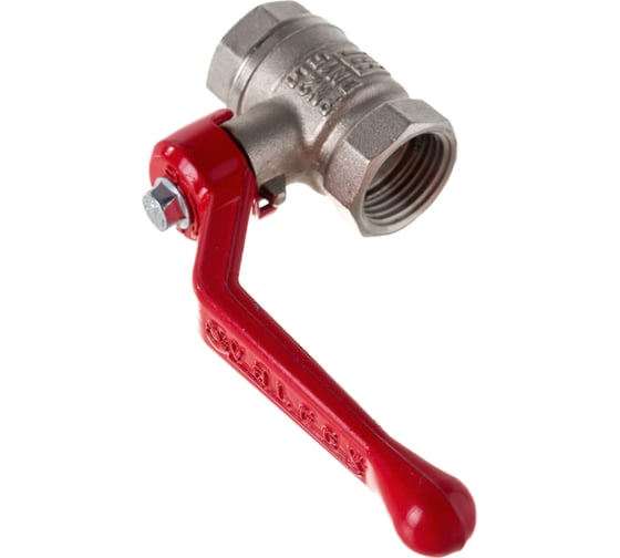Шаровой кран для воды VALFEX OPTIMA 1/2" ВР/ВР рычаг, никелированная латунь VF.214.NLR1.012.Bir