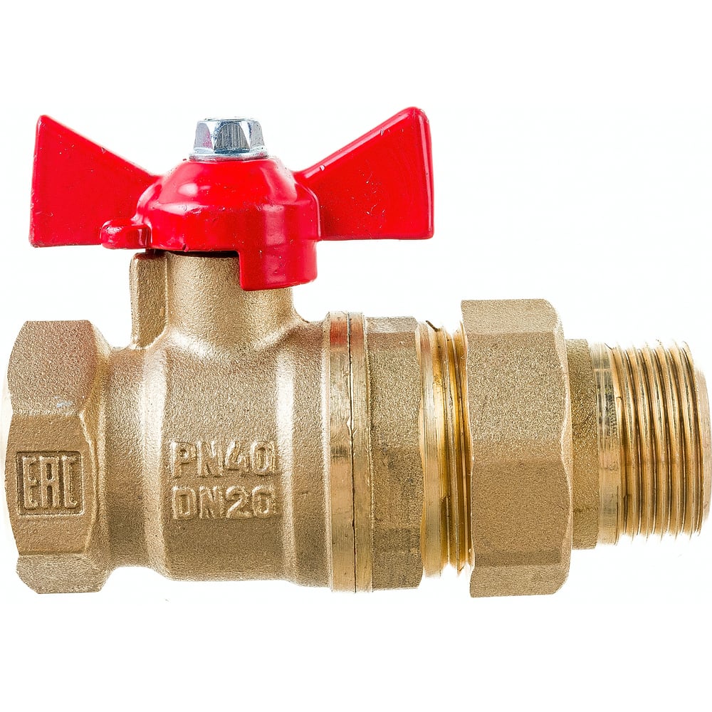 Шаровой для воды VALFEX американка, 3/4\" ВР/НР ручка-бабочка VF.227.LB1 ...