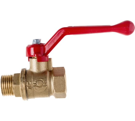 Шаровой для воды VALFEX 1/2" ВР/НР ручка-рычаг, латунный 11Б27фт1М VF.215.LR1.012.Bir