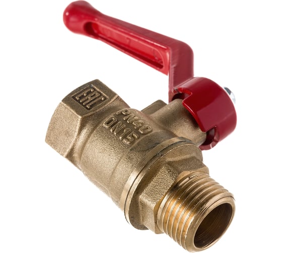 Шаровой для воды VALFEX 1/2" ВР/НР ручка-рычаг, латунный 11Б27фт1М VF.215.LR1.012.Bir
