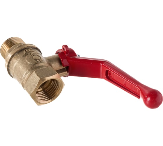 Шаровой для воды VALFEX 1/2" ВР/НР ручка-рычаг, латунный 11Б27фт1М VF.215.LR1.012.Bir