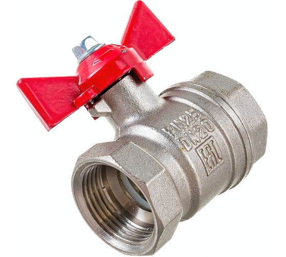 Латунный шаровой кран для воды VALFEX OPTIMA 3/4" ВР/ВР бабочка VF.217.NLB1.034.Bir