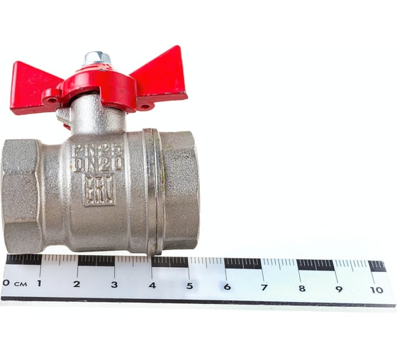Латунный шаровой кран для воды VALFEX OPTIMA 3/4" ВР/ВР бабочка VF.217.NLB1.034.Bir