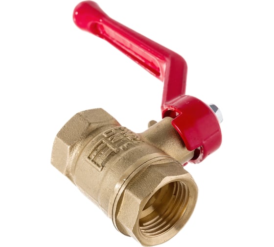 Латунный шаровой кран для воды VALFEX OPTIMA 1/2" ВР/ВР ручка-рычаг 11Б27фт1М VF.214.L0R1.012.Bir
