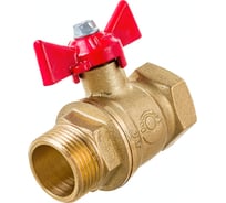 Шаровой для воды VALFEX 3/4" ВР/НР ручка-бабочка, латунный 11Б27фт1М VF.218.LB1.034.Bir