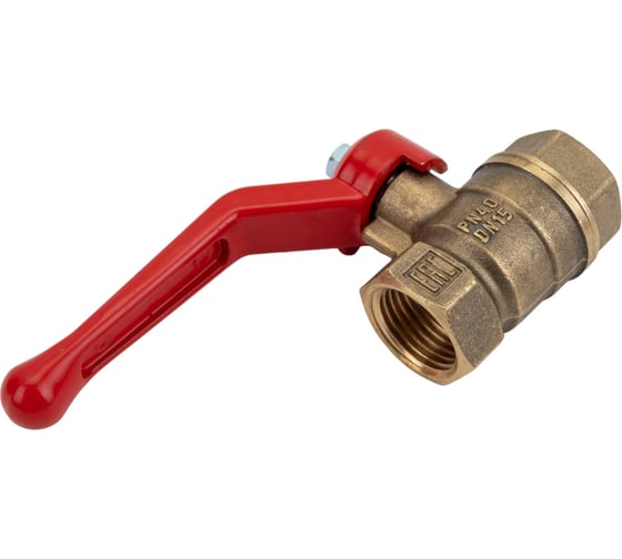 Шаровой для воды VALFEX 1/2" ВР/ВР ручка-рычаг, латунный 11Б27фт1М VF.214.LR1.012.Bir