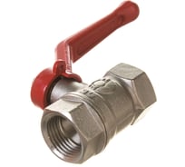 Шаровой для воды VALFEX 1/2" ВР/ВР рычаг, никелированная латунь 11Б27фт1М VF.214.NR1.012.Bir