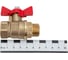 Шаровой для воды VALFEX 1/2" ВР/НР ручка-бабочка, латунный 11Б27фт1М VF.218.LB1.012.Bir 4