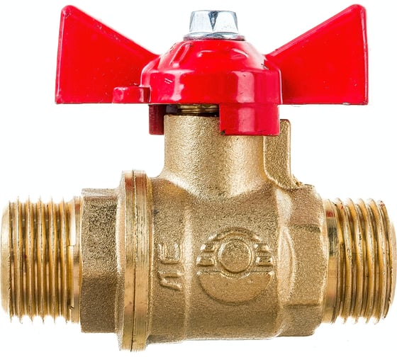 Шаровой для воды VALFEX 1/2" НР/НР ручка-бабочка, латунный 11Б27фт1М VF.219.LB1.012.Bir 1