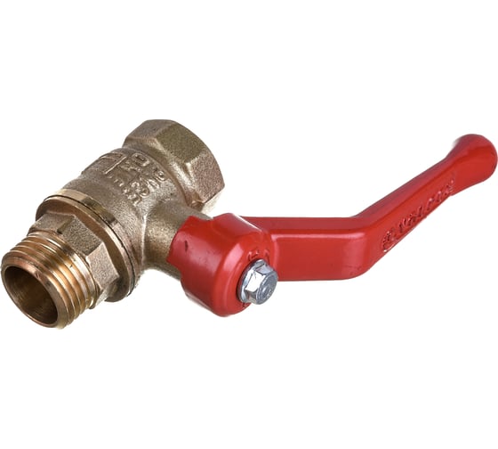 Латунный шаровой кран для воды VALFEX OPTIMA 1/2" ВР/НР ручка-рычаг 11Б27фт1М VF.215.L0R1.012.Bir
