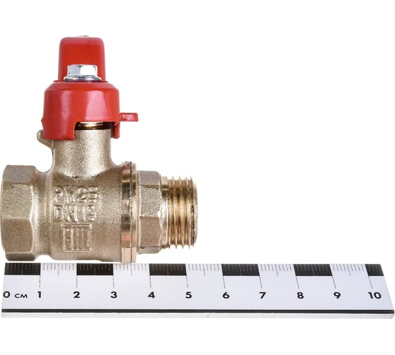 Латунный шаровой кран для воды VALFEX OPTIMA 1/2" ВР/НР ручка-рычаг 11Б27фт1М VF.215.L0R1.012.Bir