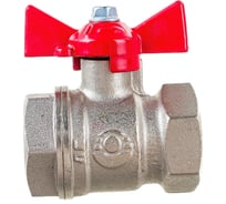 Шаровой для воды VALFEX 3/4" ВР/ВР бабочка, никелированная латунь 11Б27фт1М VF.217.NB1.034.Bir
