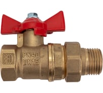 Шаровой для воды VALFEX американка, 1/2" ВР/НР ручка-бабочка VF.227.LB1.012.Bir