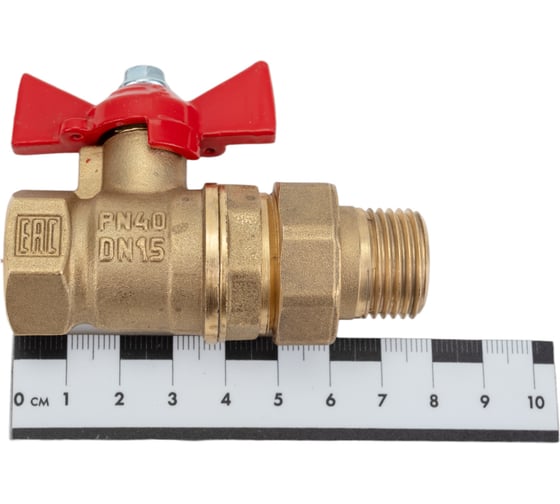 Шаровой для воды VALFEX американка, 1/2" ВР/НР ручка-бабочка VF.227.LB1.012.Bir