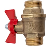 Шаровой для воды VALFEX 3/4" НР/НР ручка-бабочка, латунный 11Б27фт1М VF.219.LB1.034.Bir