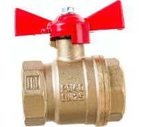 Шаровой для воды VALFEX 1" ВР/ВР ручка-бабочка, латунный 11Б27фт1М VF.217.LB1.100.Bir